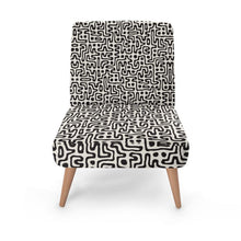 गैलरी व्यूवर में इमेज लोड करें, Hand Drawn Labyrinth Occasional Chair by The Photo Access
