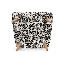 गैलरी व्यूवर में इमेज लोड करें, Hand Drawn Labyrinth Occasional Chair by The Photo Access
