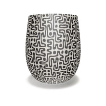 将图片加载到图库查看器，Hand Drawn Labyrinth Water Glass by The Photo Access
