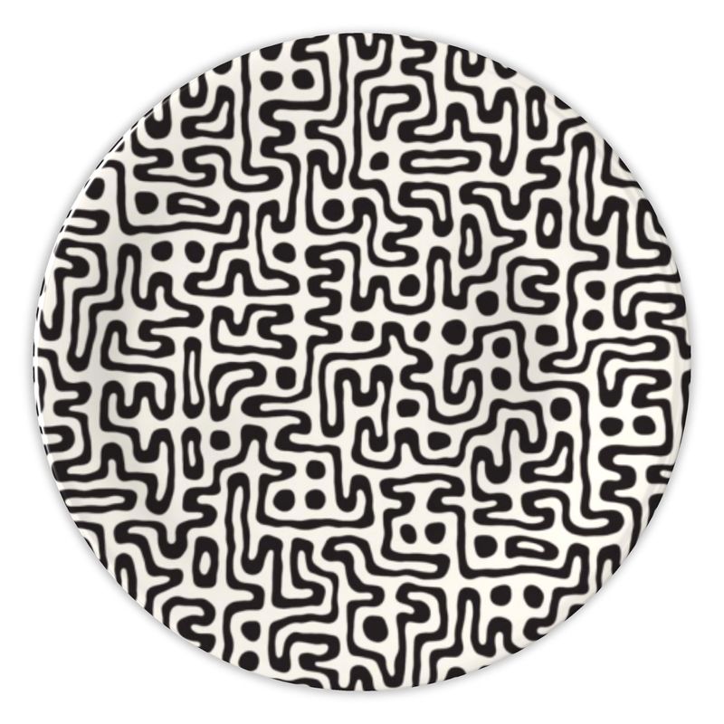 Hand Drawn Labyrinth China Plates by The Photo Access