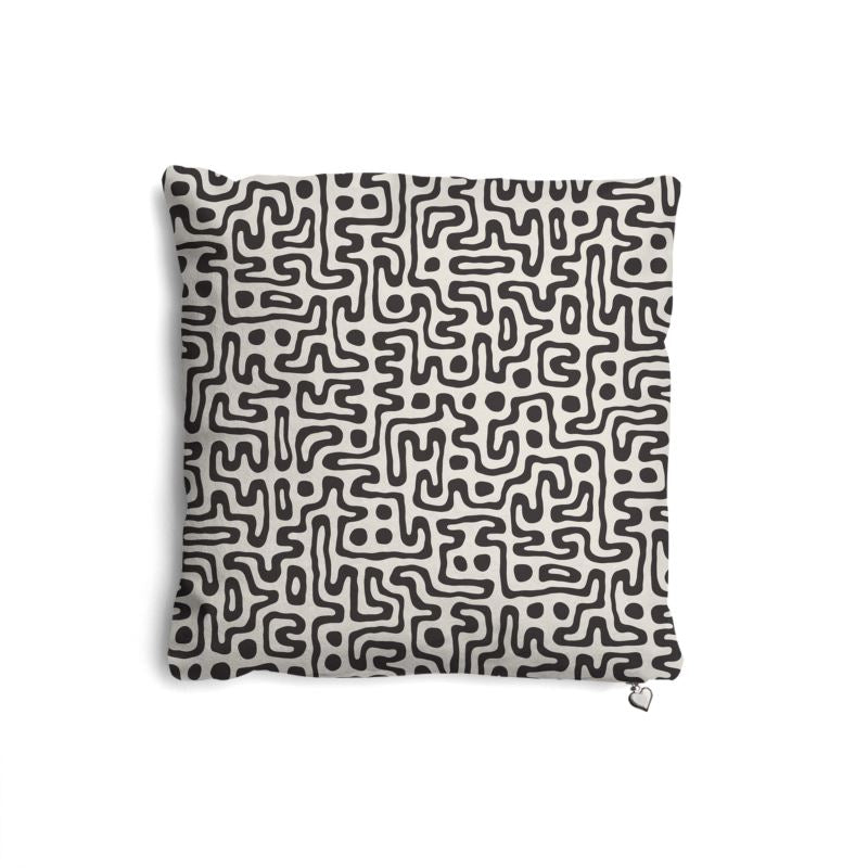 Hand Drawn Labyrinth Pillows Set by The Photo Access