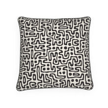 Load image into Gallery viewer, Hand Drawn Labyrinth Luxury Pillows by The Photo Access
