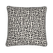 Cargar imagen en el visor de la galería, Hand Drawn Labyrinth Luxury Pillows by The Photo Access
