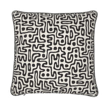 Load image into Gallery viewer, Hand Drawn Labyrinth Luxury Pillows by The Photo Access
