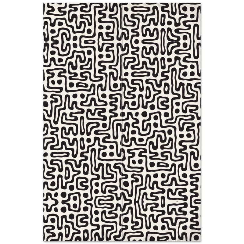 Hand Drawn Labyrinth USA Flat Sheet by The Photo Access