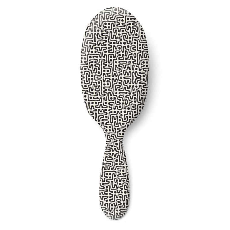 Hand Drawn Labyrinth Hairbrush by The Photo Access