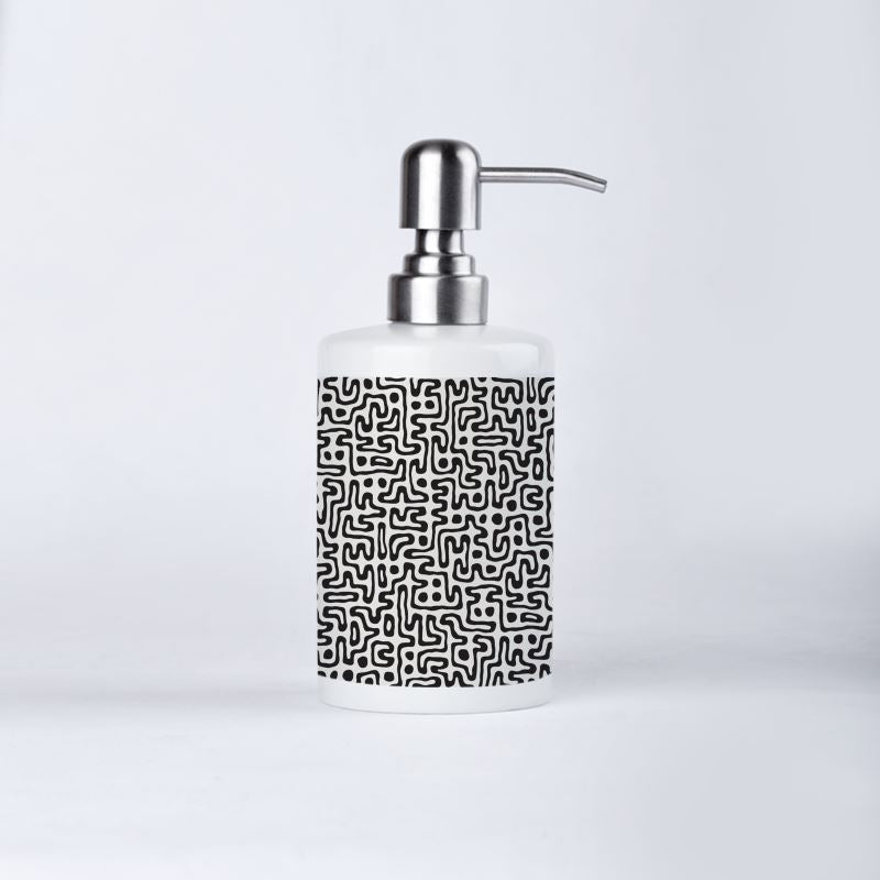 Hand Drawn Labyrinth Soap Dispenser by The Photo Access