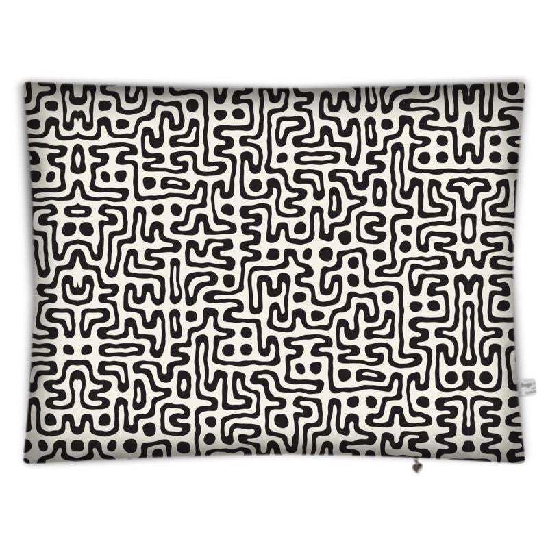 Hand Drawn Labyrinth Floor Cushion Covers by The Photo Access
