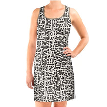 Load image into Gallery viewer, Hand Drawn Labyrinth Halter Dress by The Photo Access
