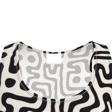 Load image into Gallery viewer, Hand Drawn Labyrinth Skater Dress by The Photo Access
