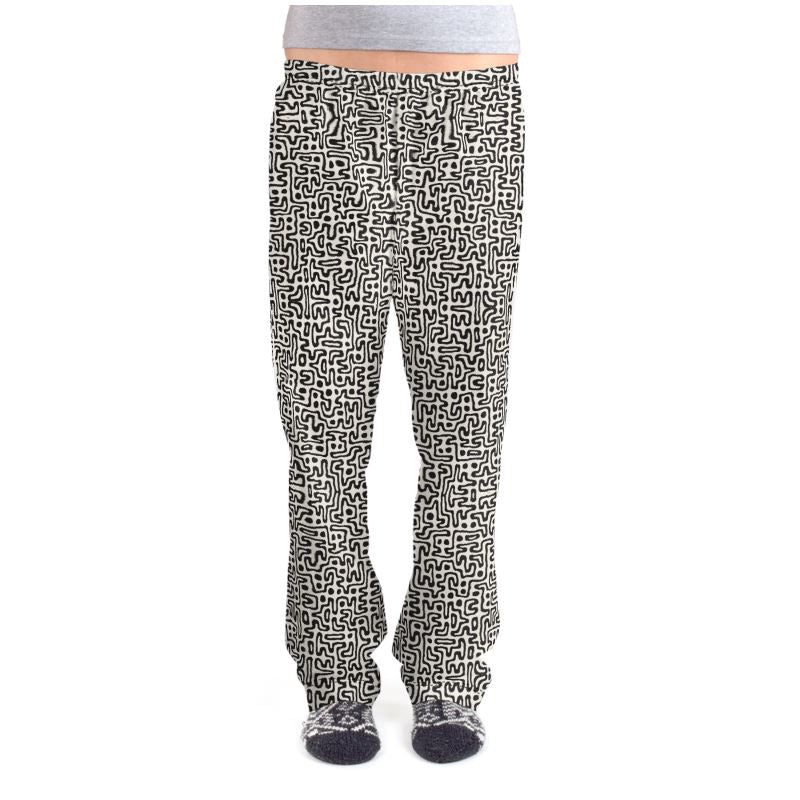 Hand Drawn Labyrinth Ladies Pajama Bottoms by The Photo Access