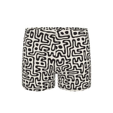 Load image into Gallery viewer, Hand Drawn Labyrinth Swimming Trunks by The Photo Access

