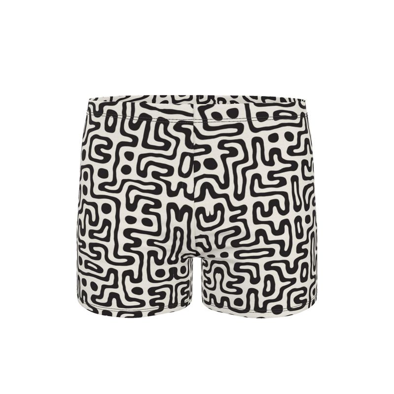Hand Drawn Labyrinth Swimming Trunks by The Photo Access
