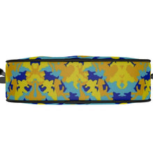 Load image into Gallery viewer, Yellow Blue Neon Camouflage Camera Bag by The Photo Access
