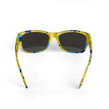 Lade das Bild in den Galerie-Viewer, Yellow Blue Neon Camouflage Sunglasses by The Photo Access
