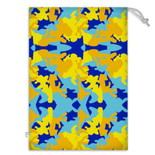 Lade das Bild in den Galerie-Viewer, Yellow Blue Neon Camouflage Toy Sack by The Photo Access
