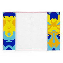 Load image into Gallery viewer, Yellow Blue Neon Camouflage Passport Cover by The Photo Access
