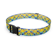 Lade das Bild in den Galerie-Viewer, Yellow Blue Neon Camouflage Luggage Strap by The Photo Access
