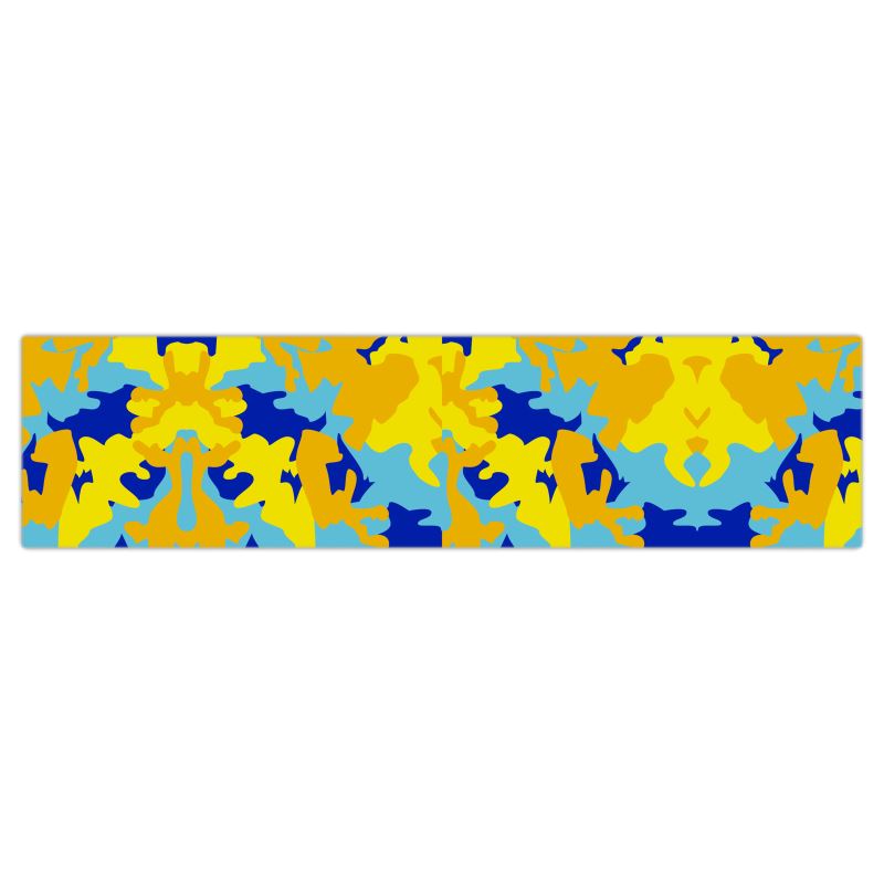Yellow Blue Neon Camouflage Dog Leash by The Photo Access