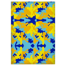 Load image into Gallery viewer, Yellow Blue Neon Camouflage Duvet Covers by The Photo Access
