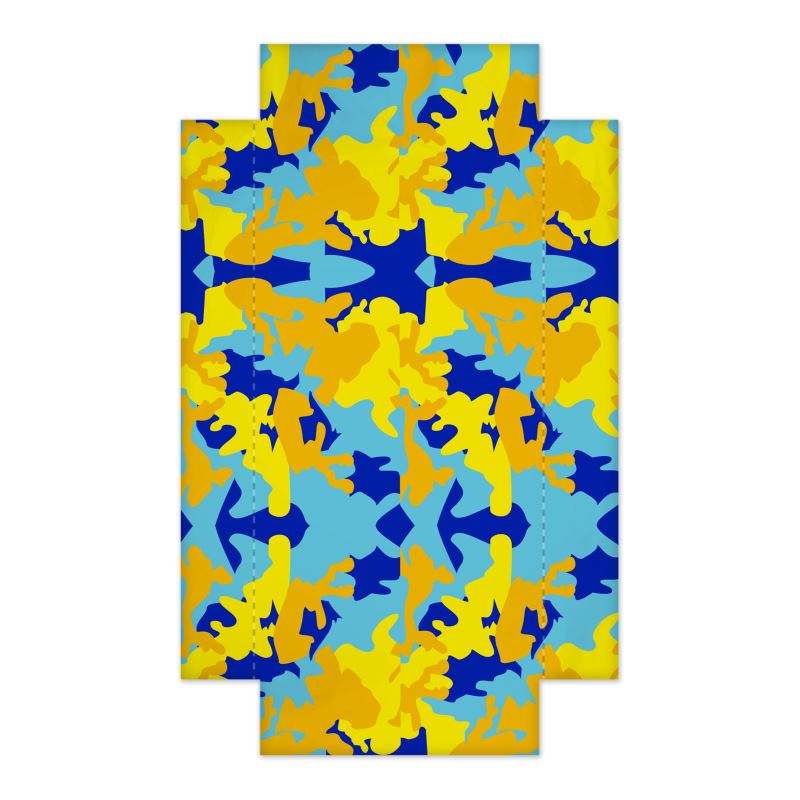 Yellow Blue Neon Camouflage Fitted Sheets by The Photo Access