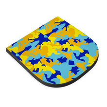 将图片加载到图库查看器，Yellow Blue Neon Camouflage Seat Pad by The Photo Access

