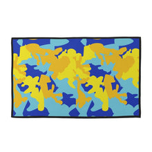 Lade das Bild in den Galerie-Viewer, Yellow Blue Neon Camouflage Towel Sets by The Photo Access
