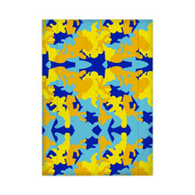 将图片加载到图库查看器，Yellow Blue Neon Camouflage Duvet Covers Japan by The Photo Access
