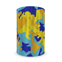 Lade das Bild in den Galerie-Viewer, Yellow Blue Neon Camouflage Wine Bottle Cooler by The Photo Access
