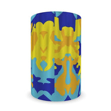 Lade das Bild in den Galerie-Viewer, Yellow Blue Neon Camouflage Wine Bottle Cooler by The Photo Access
