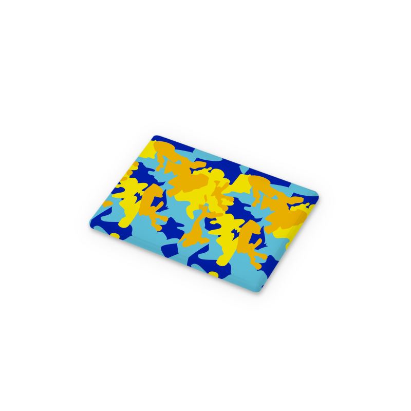 Yellow Blue Neon Camouflage Cutting Boards by The Photo Access