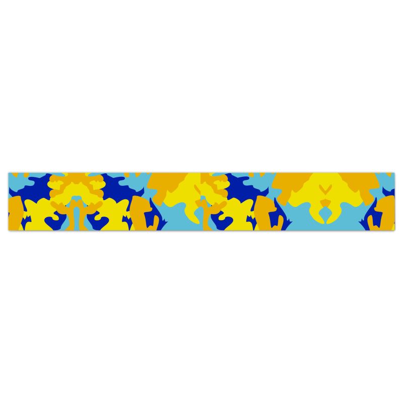 Yellow Blue Neon Camouflage Wallpaper Borders by The Photo Access