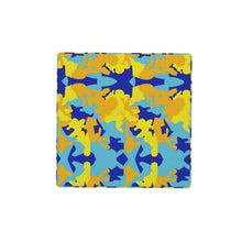 Load image into Gallery viewer, Yellow Blue Neon Camouflage Cube by The Photo Access
