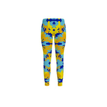 Lade das Bild in den Galerie-Viewer, Yellow Blue Neon Camouflage Leggings by The Photo Access
