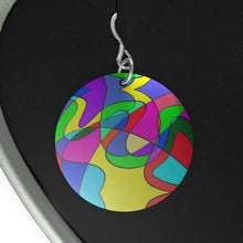 将图片加载到图库查看器，Museum Colour Art Sterling Silver Earrings by The Photo Access
