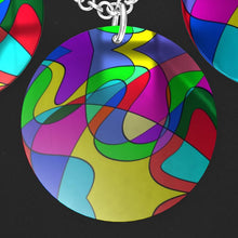 Lade das Bild in den Galerie-Viewer, Museum Colour Art Triple Silver Disk Pendant by The Photo Access
