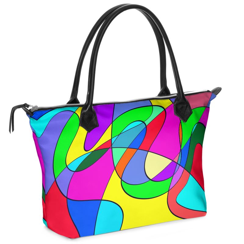 Museum Colour Art Zip Top Handbags by The Photo Access