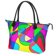 将图片加载到图库查看器，Museum Colour Art Zip Top Handbags by The Photo Access
