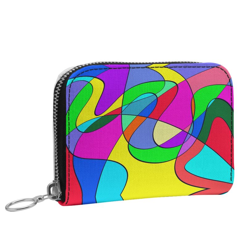 Museum Colour Art Small Leather Zip Purse by The Photo Access