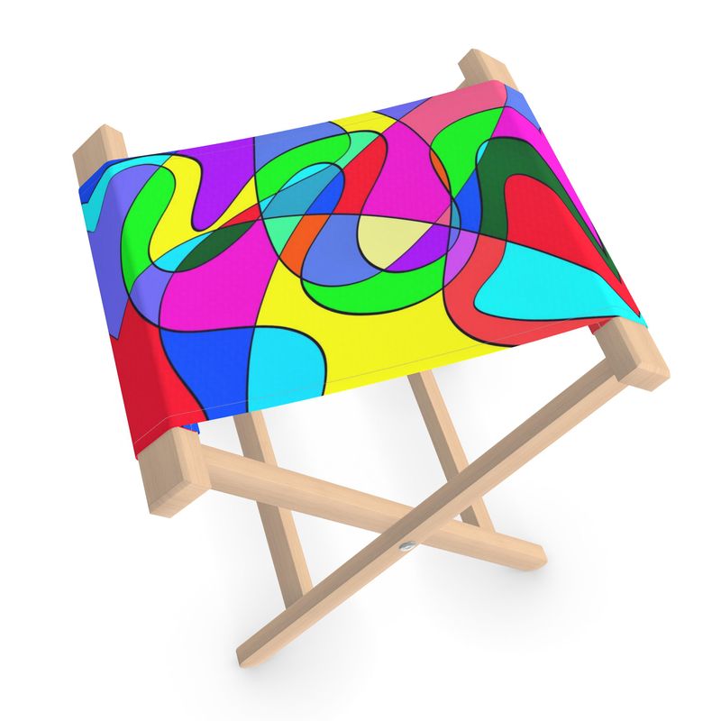Museum Colour Art Folding Stool Chair by The Photo Access
