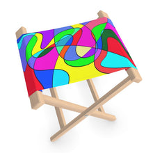 गैलरी व्यूवर में इमेज लोड करें, Museum Colour Art Folding Stool Chair by The Photo Access
