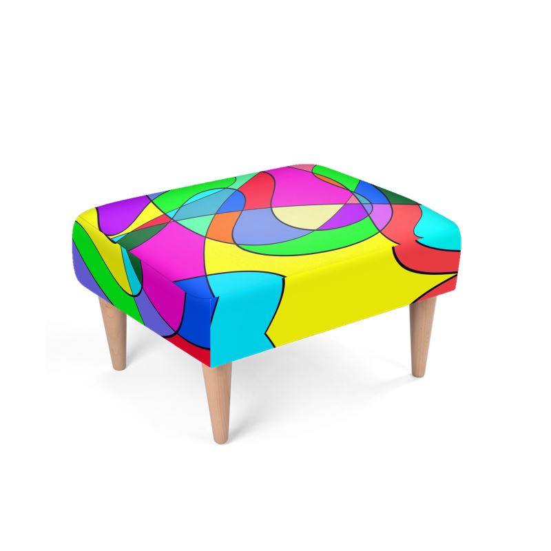 Museum Colour Art Footstool by The Photo Access