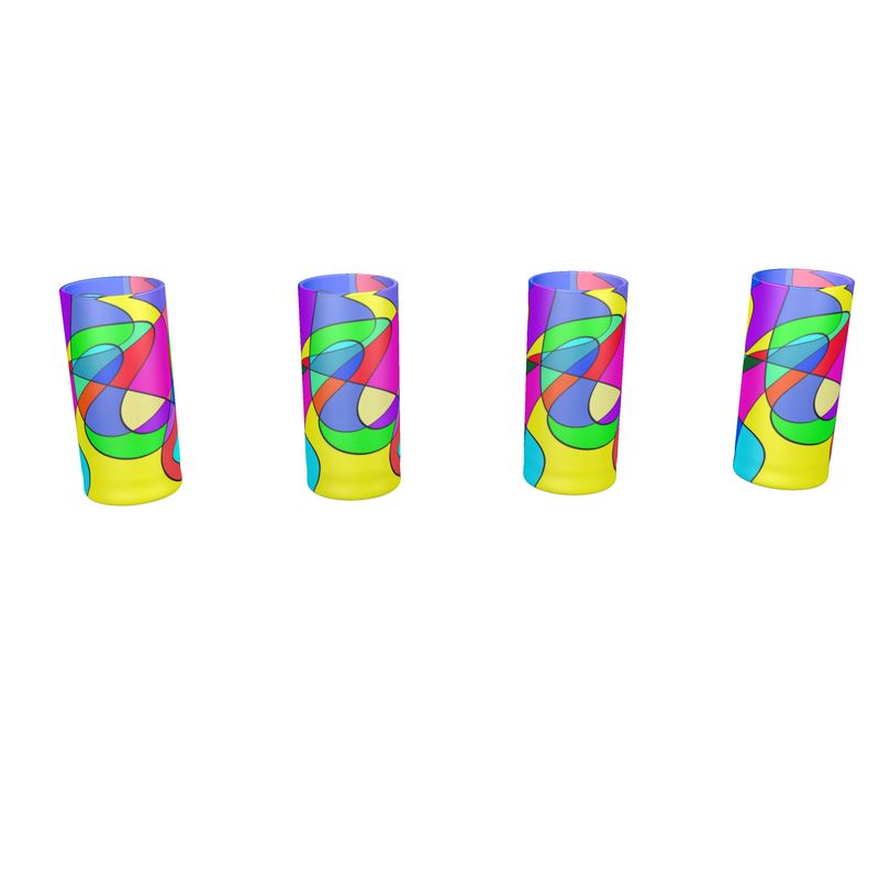 Museum Colour Art Round Shot Glass (Set of 4) by The Photo Access