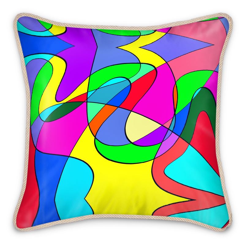 Museum Colour Art Silk Pillows by The Photo Access