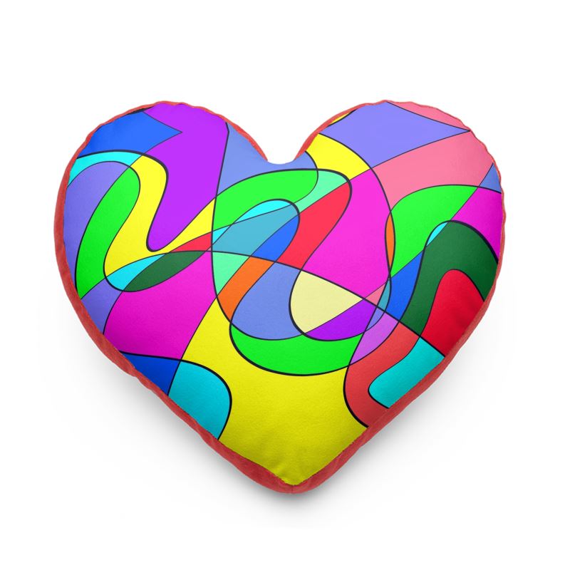 Museum Colour Art Heart Cushion by The Photo Access