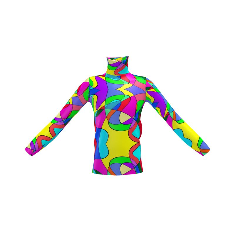 Museum Colour Art Mens Slim Fit Roll Neck by The Photo Access