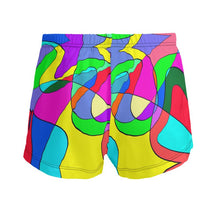Load image into Gallery viewer, Museum Colour Art Ladies Silk Pajama Shorts by The Photo Access
