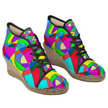 Load image into Gallery viewer, Museum Colour Art Ladies Wedge Espadrilles by The Photo Access
