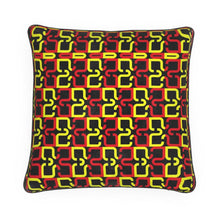 Load image into Gallery viewer, Abstract Red &amp; Yellow Geometric Pillows by The Photo Access
