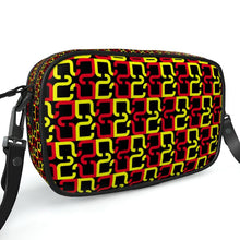 将图片加载到图库查看器，Abstract Red &amp; Yellow Geometric Camera Bag by The Photo Access
